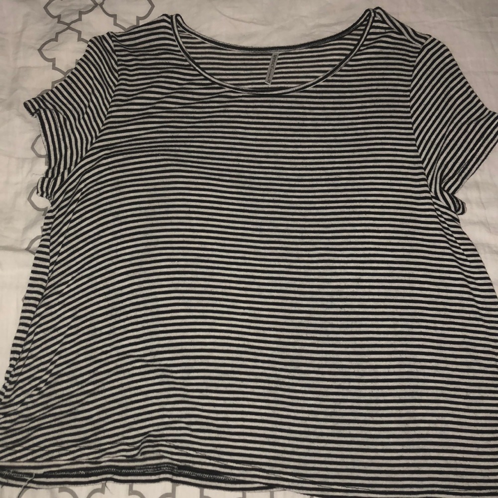 A black and white striped shirt.